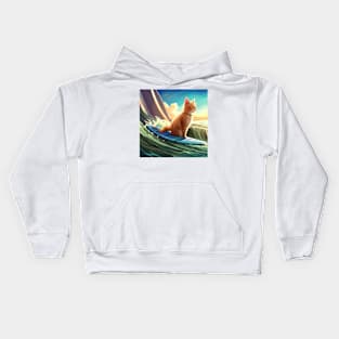 Surfin' Cat Kids Hoodie